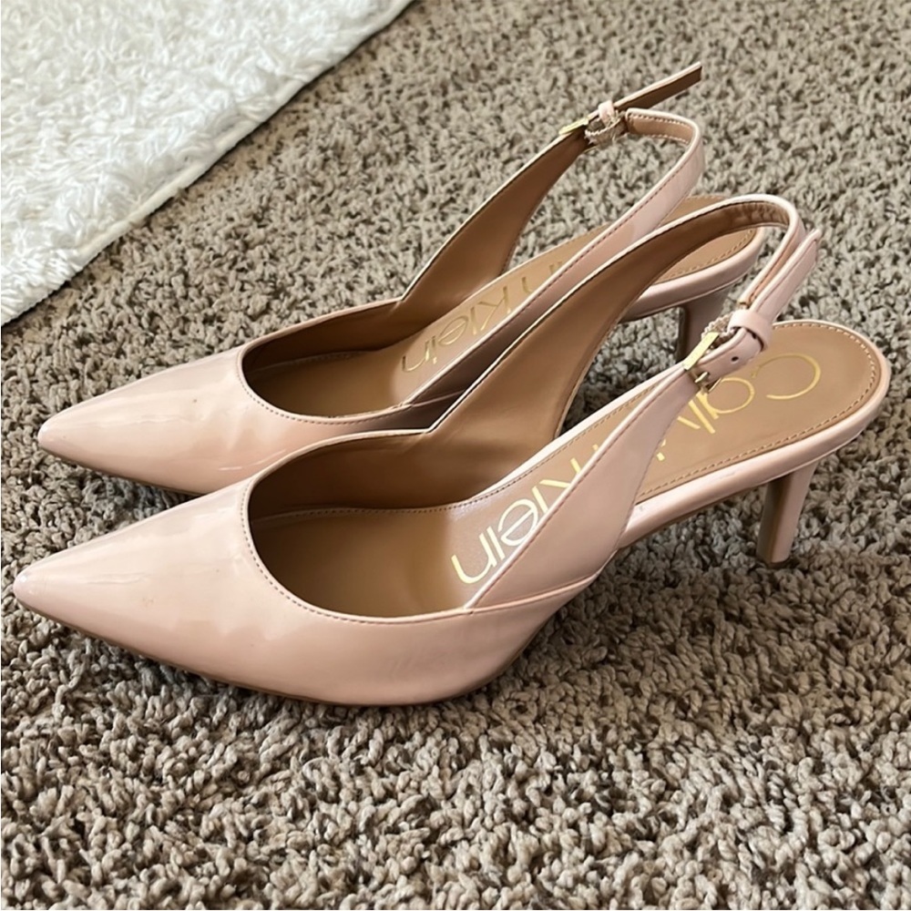 Calvin Klein sling back heels